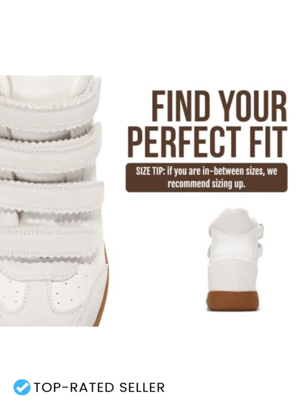 Memory Foam Wedge Sneakers Lightweight High Top Lace Up & Strap Women's Shoes